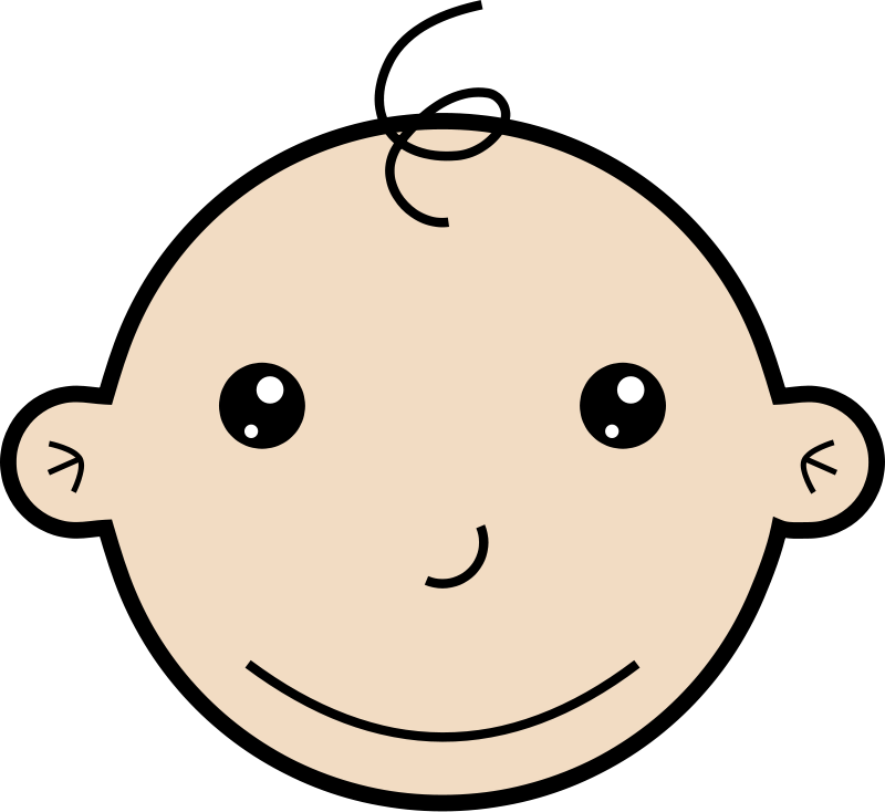 Smiling baby Free Vector 