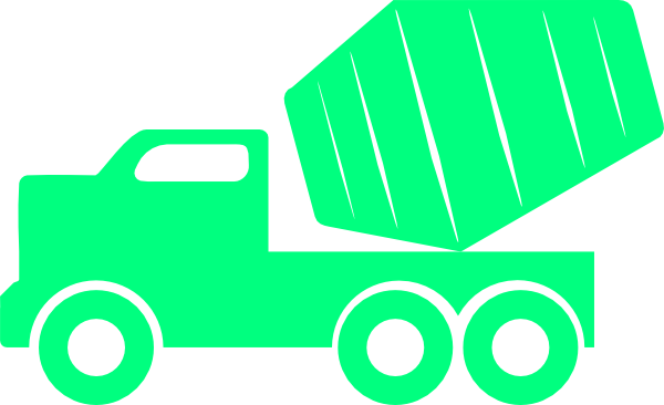 Green Dump Truck clip art - vector clip art online, royalty free 