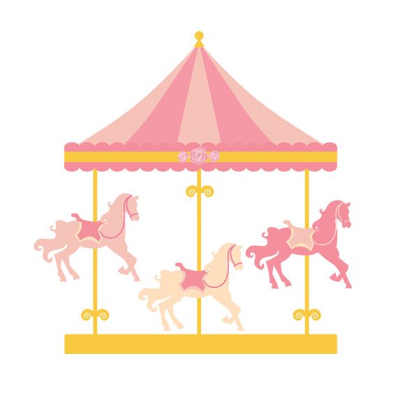 Carousel clipart - merry go round clip art, carnival clip art, fair, …