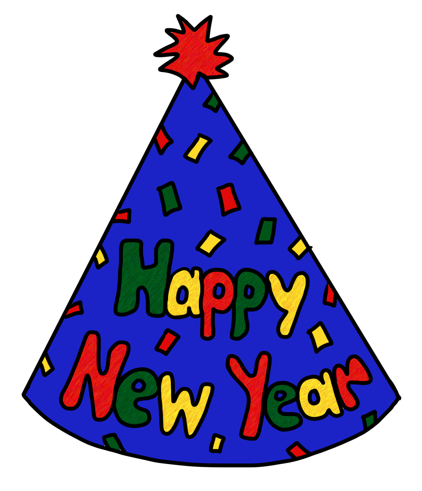 Clip Art by Carrie Teaching First: Happy New Year Party Hat FREEBIE