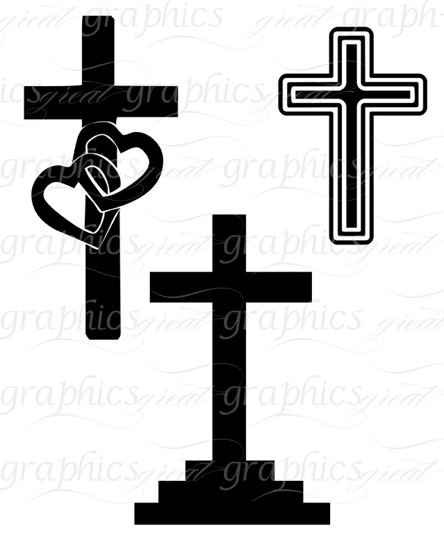 fancy cross designs clip art