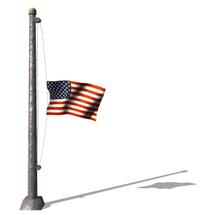 U.S. Flag on Flagpole - Patriotic Symbol of Freedom and Unity