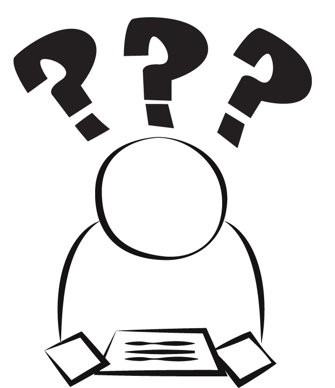 confused man clipart