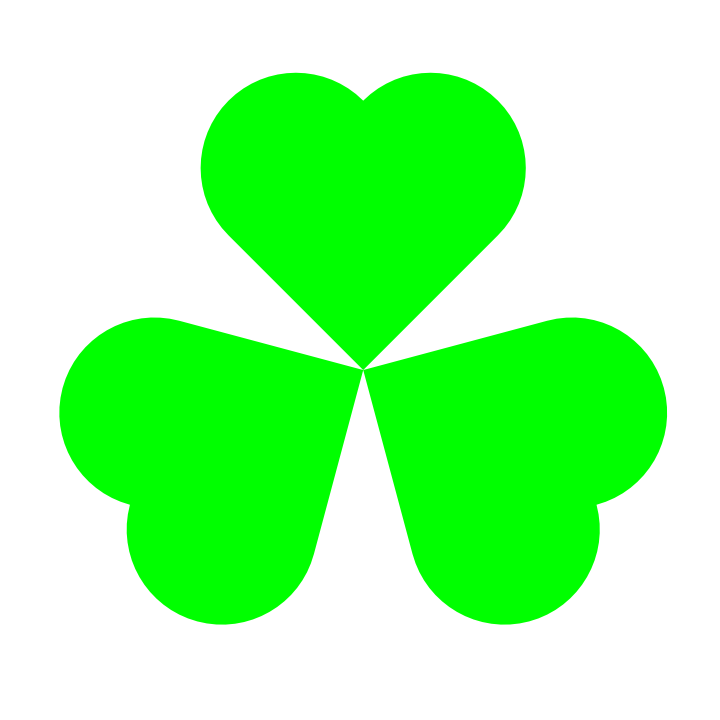 three leaf clover by 10binary on Clipart library
