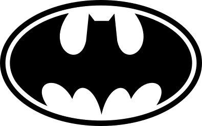 Batman Black and White Symbol - The Iconic Emblem of the Dark Knight