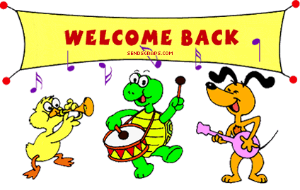 welcome back we missed you clip art