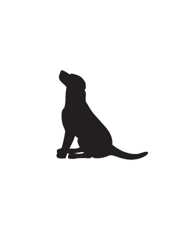 Lab Silhouette Dog Decal