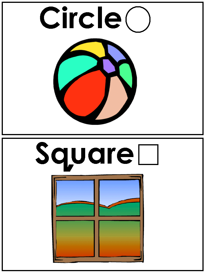 Circle and Square Shapes for Kids - Visual Learning Guide