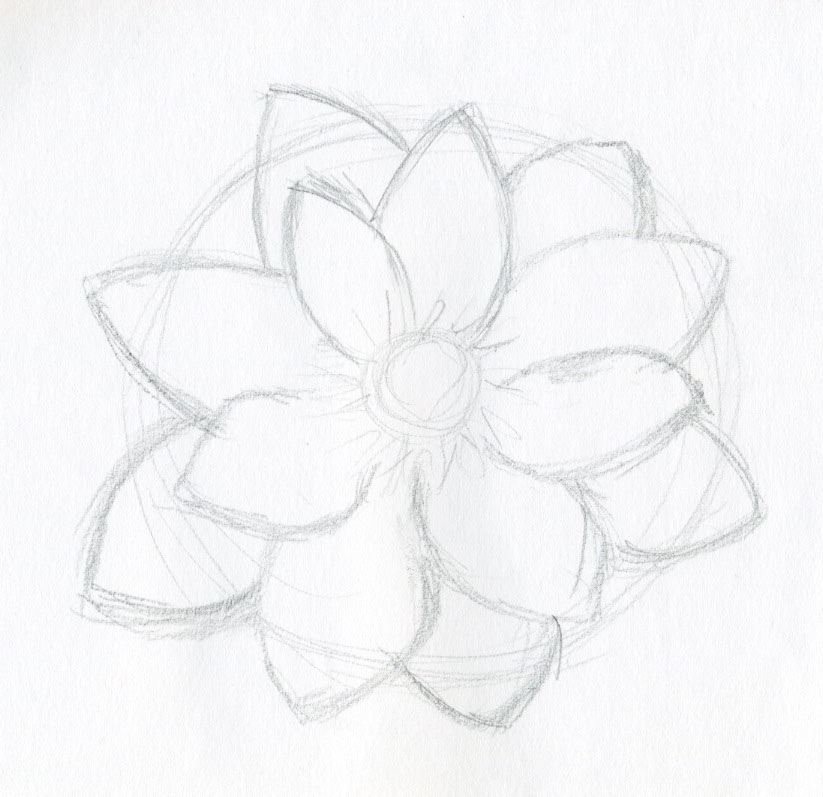 Flower Drawing: Draw an easy flower step-by-step tutorial - Feature