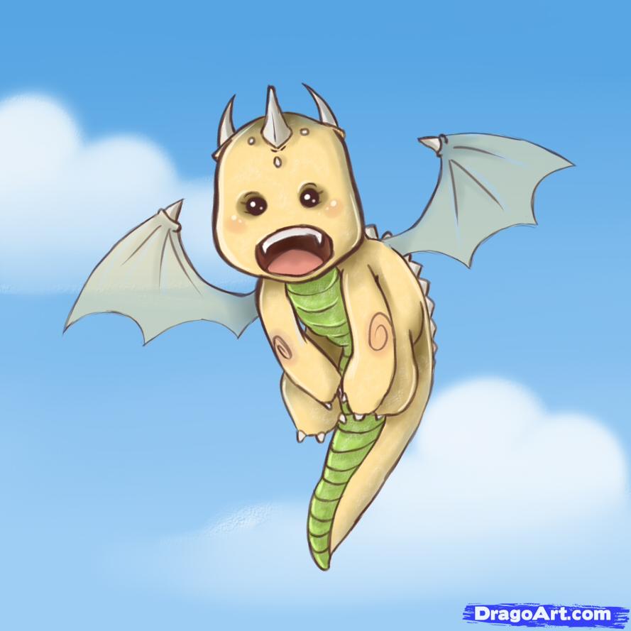 cute dragon anime drawings  Clip Art Library