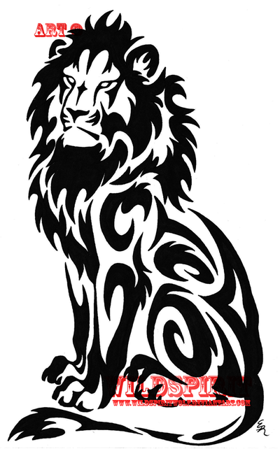 tribal lion tattoo  Clip Art Library