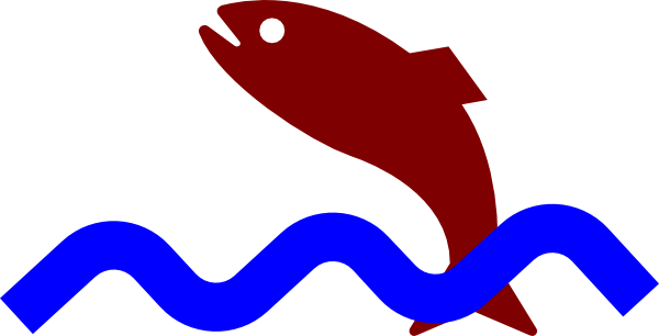 Jumping Fish clip art - vector clip art online, royalty free 