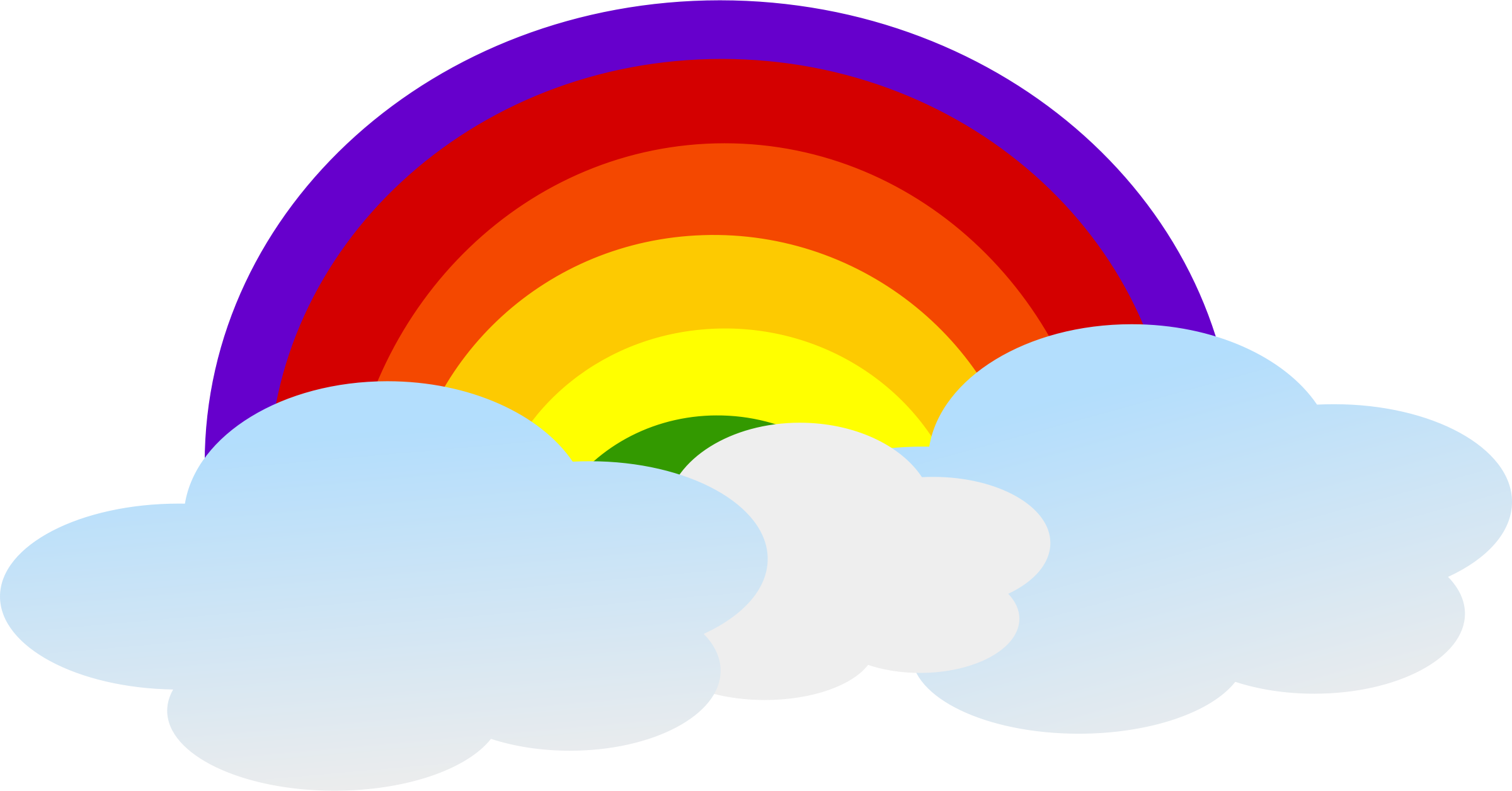 Images For  Rainbow With Clouds Clipart