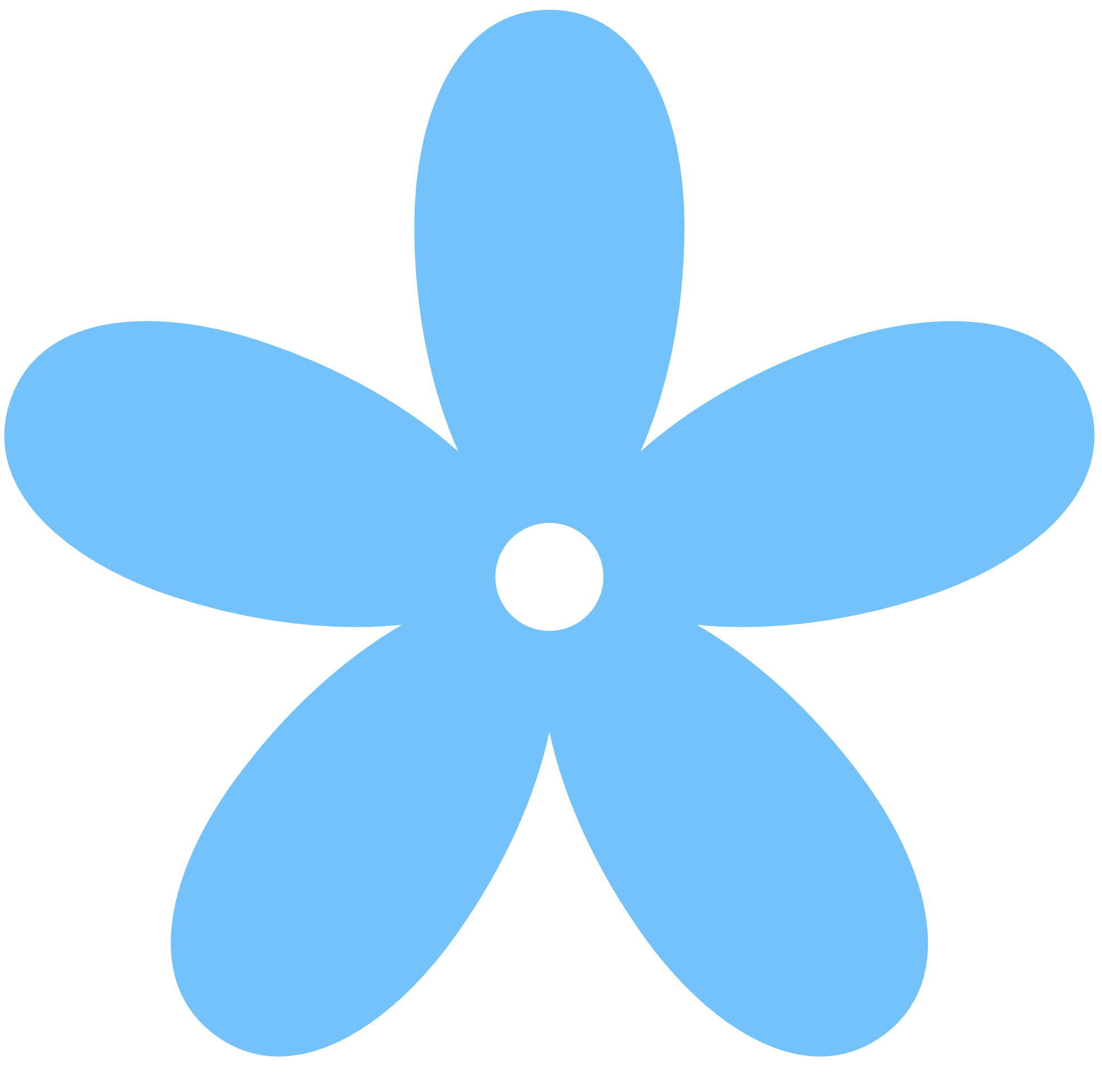 Flowers For  Dark Blue Flower Clip Art