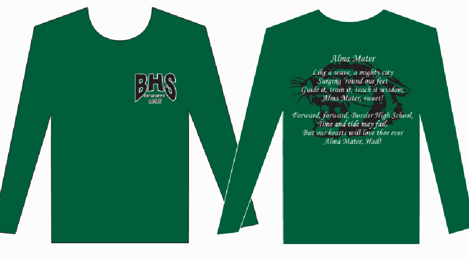 BHS School Spirit Long-Sleeve Shirt - Front & Back Design