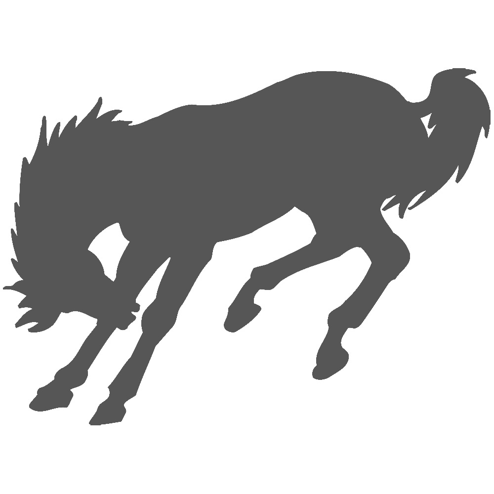 Items Similar To Bucking Horse Bronco Mascot Silhouette