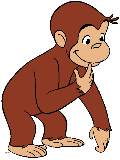 Curious George Clipart - Cartoon Characters Images - The Man in 
