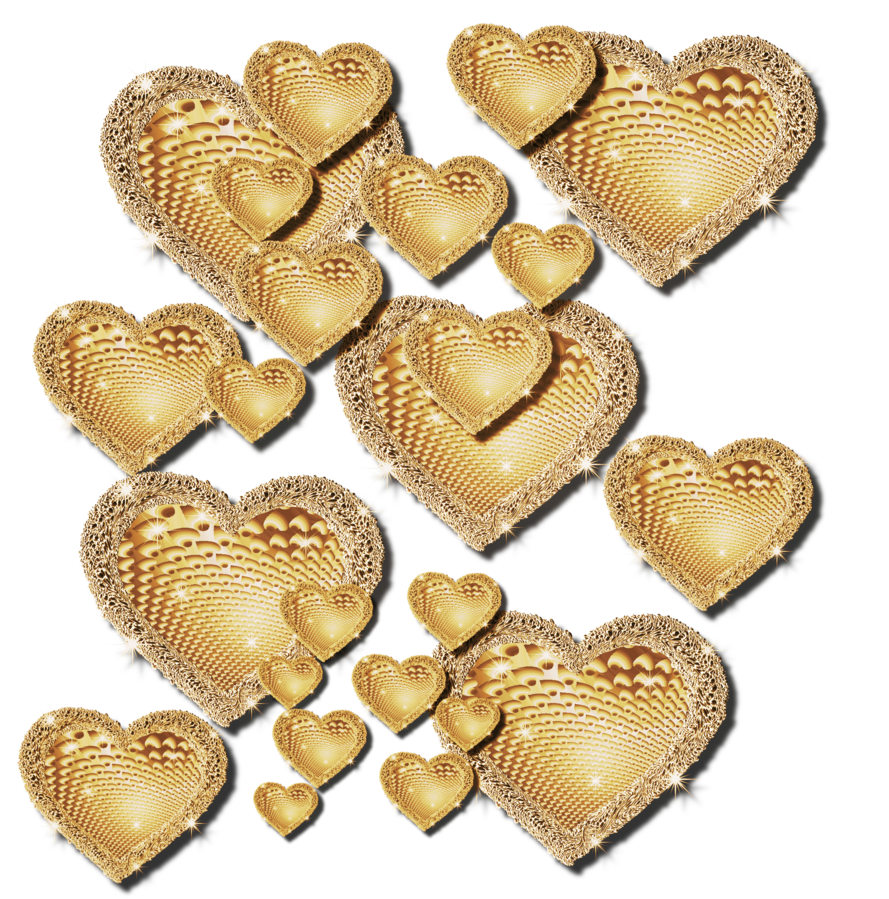 PNG Clip Art Heart Effect - Gold by JSSanDA on Clipart library