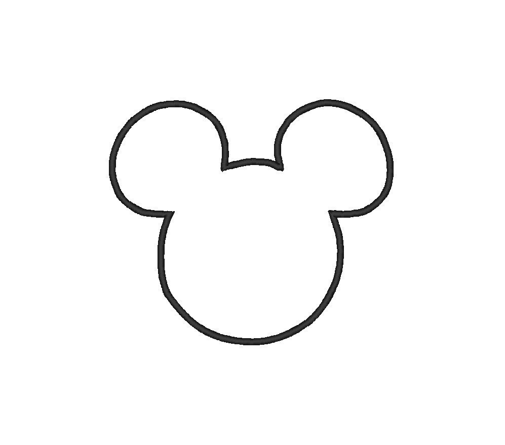 minnie mouse outline clip art