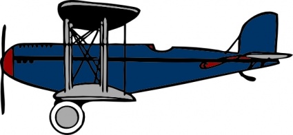 Vintage Biplane Illustration - Classic Early Aviation Aircraft Design