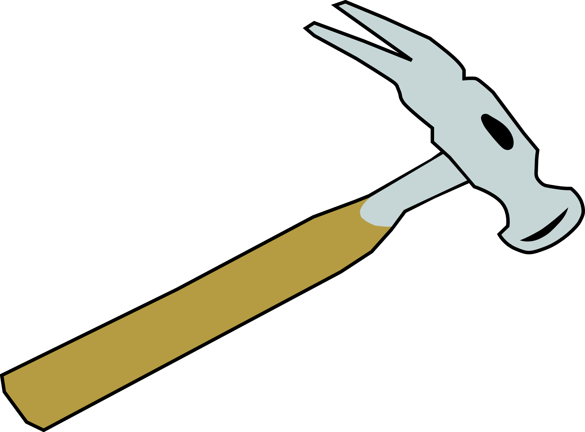 Claw Hammer Illustration - DIY Tool Icon for Home Repair Guides
