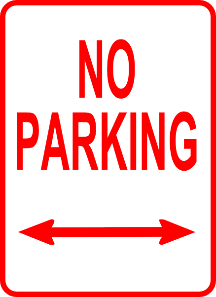 No Parking Sign clip art - vector clip art online, royalty free 