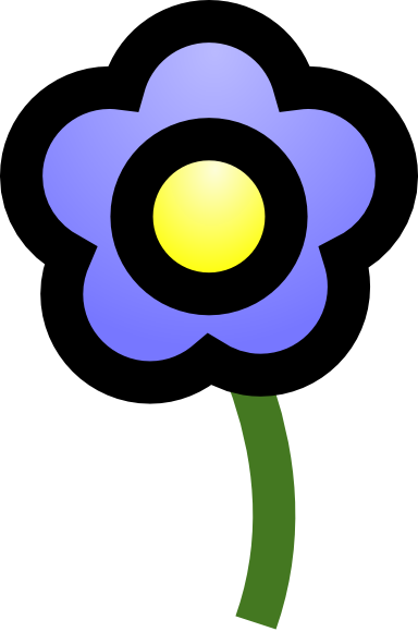 Blue Flower SVG Downloads - Flowers - Download vector clip art online