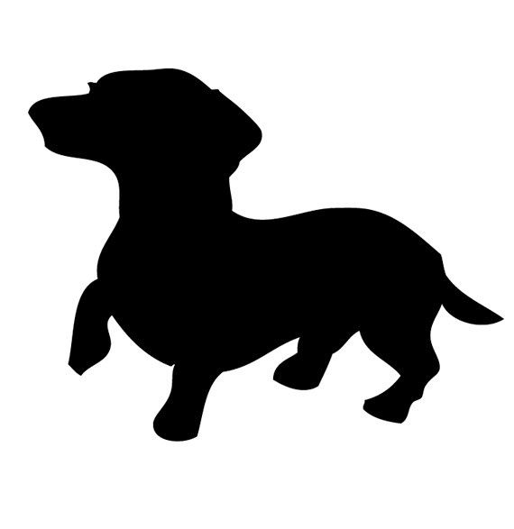 Alert Dachshund Silhouette Clip Art | Dog Themed Classroom | Clipart library