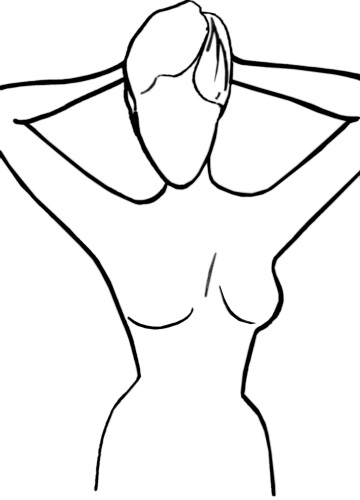 Female Body Outline Template - Clipart library