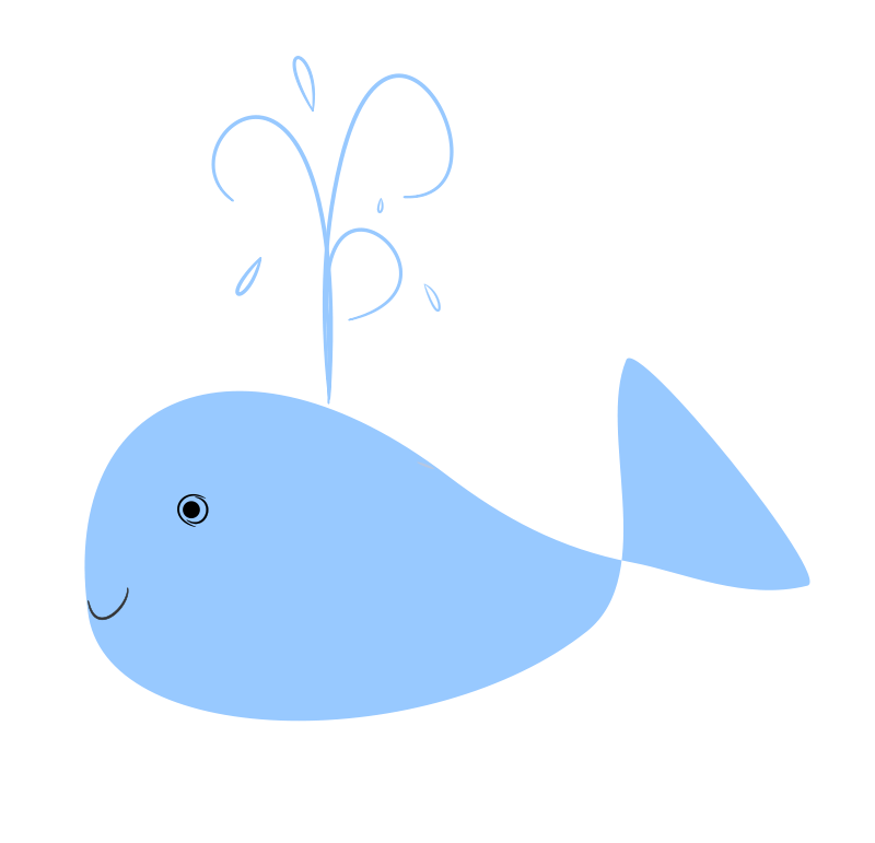 Cute Whale Illustration for Kids’ Education and Marine Themes
