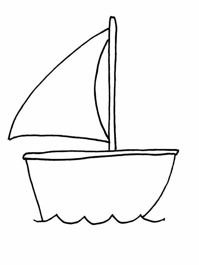 boats to colour - Clip Art Library