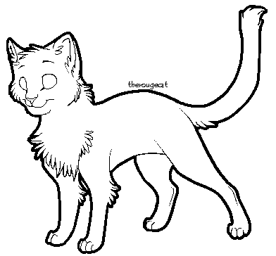 Free cat lineart by therougecat on Clipart library