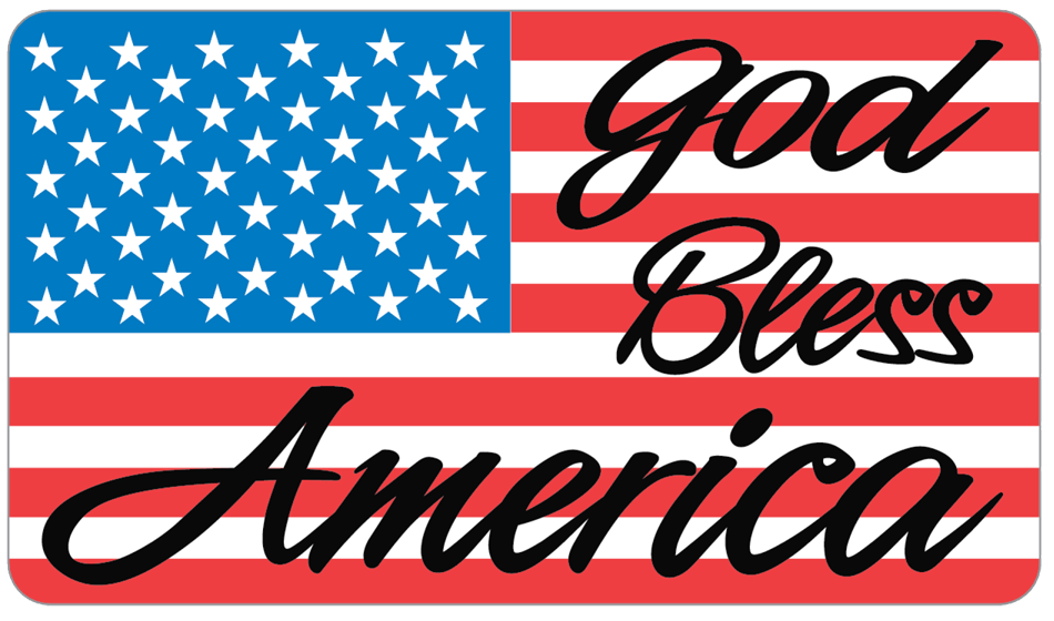 God Bless America Clip Art Banner