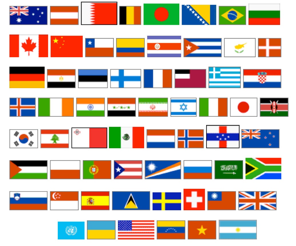 Flags From Around The World On A Price Tag Shape As Symbol And 