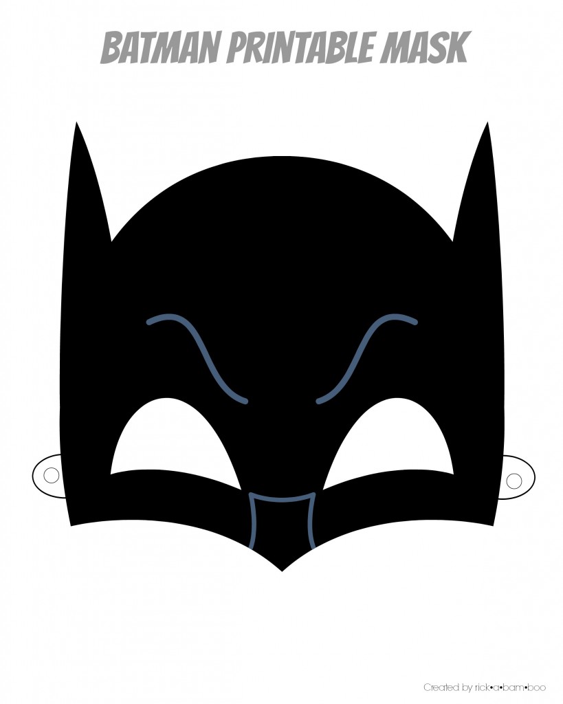 Batman Mask Printable Template - Invitation Templates