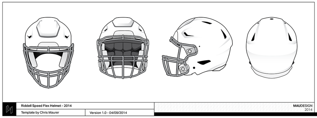 Speedflex Helmet Photoshop Template 