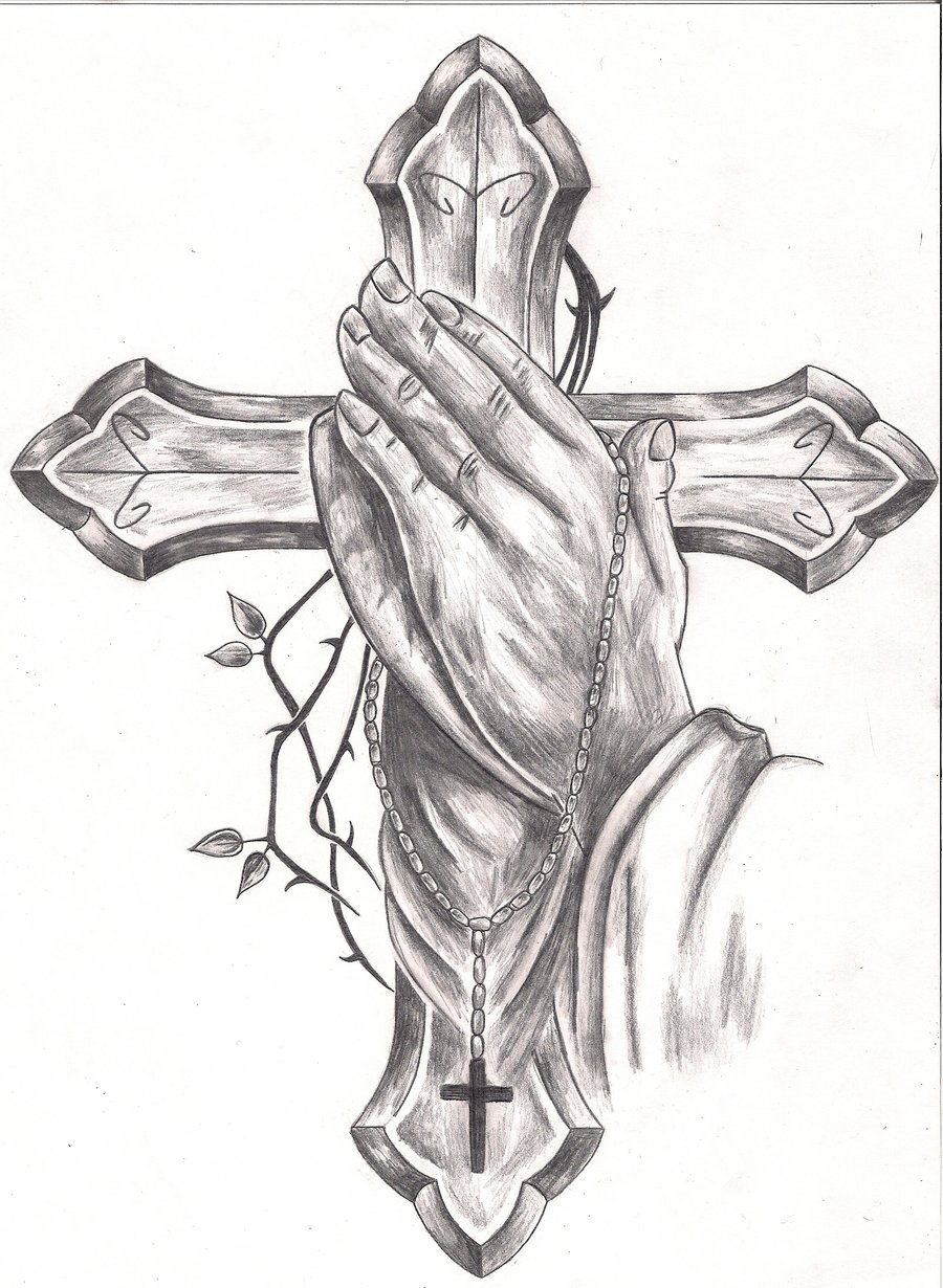 Realistic Praying Hands – Tattooed Now !