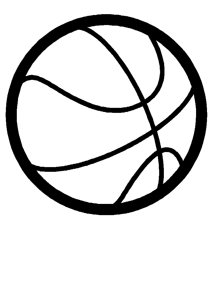 Basketball Icon - Clean Line Art Illustration for Sports Websites