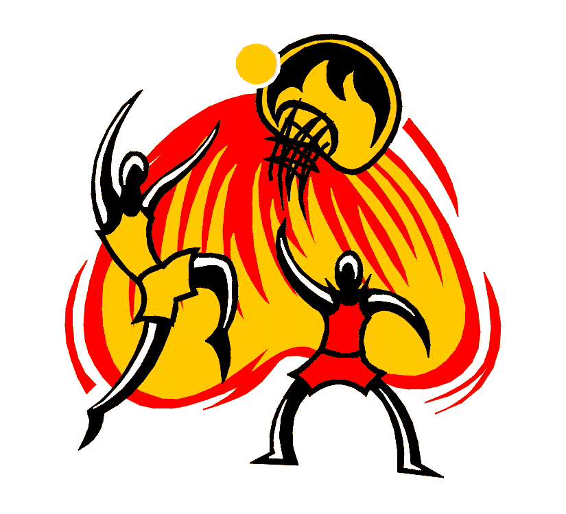 Dynamic Basketball Illustration - Energy and Motion in Sports Art