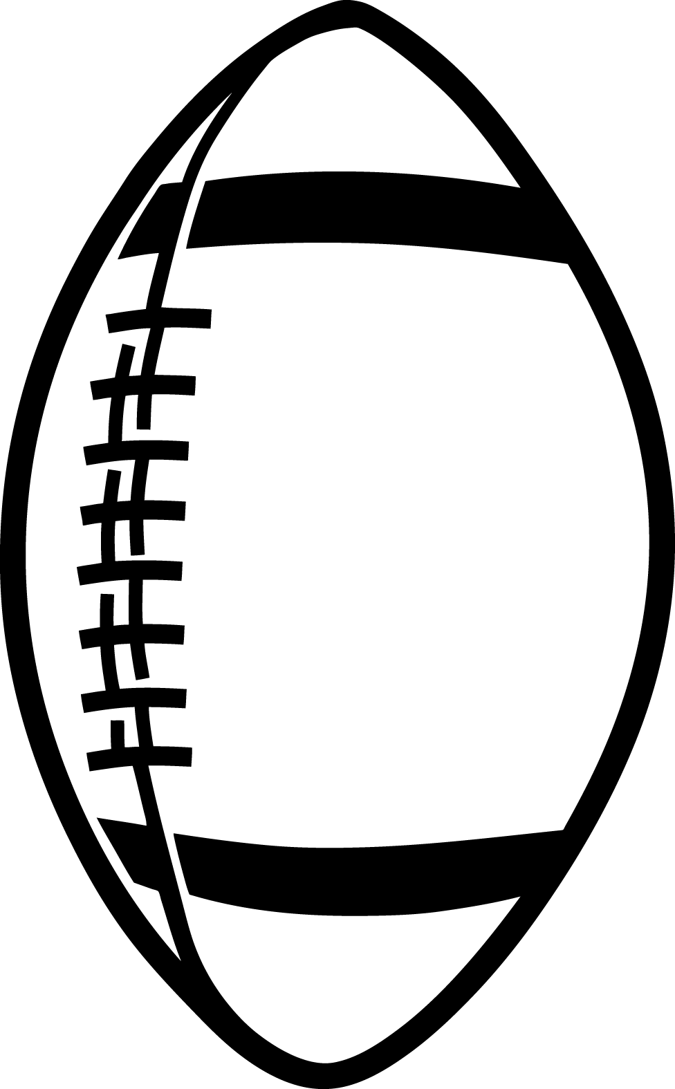 Vector Football Outline - Clipart library