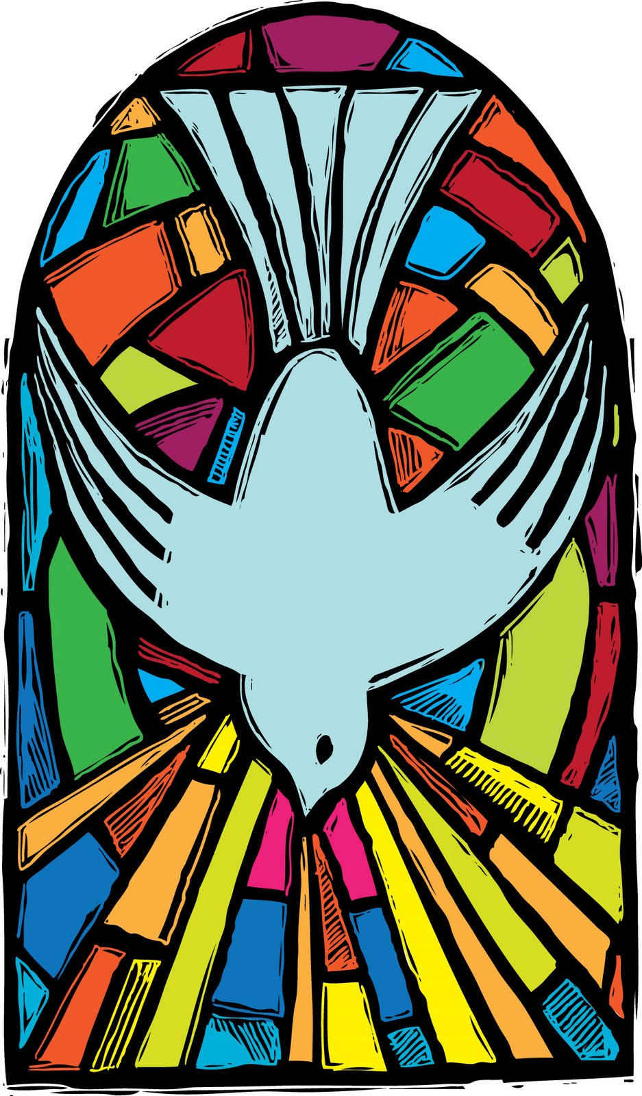 Holy Spirit Dove Window Tattoo