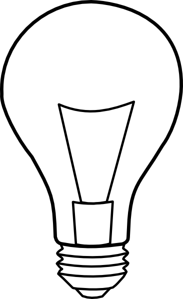 Light Bulb Outline clip art - vector clip art online, royalty free 