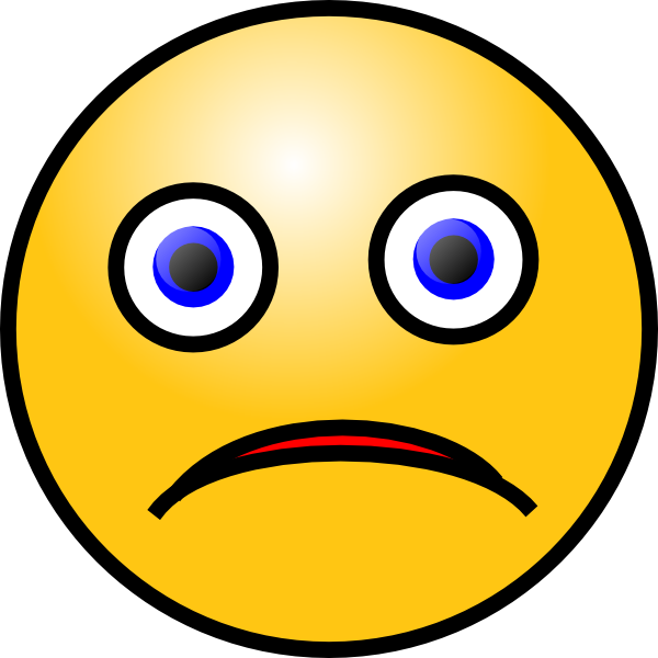 Sad Smiley Face Symbol - Clipart library
