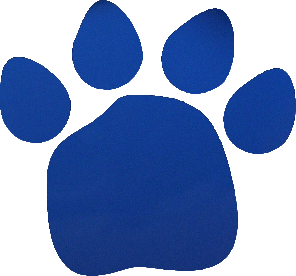 Blue S Clues Paw Print - Clipart library