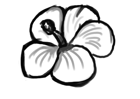 Hollyhock Flower - bytriska - Drawings & Illustration, Flowers, Plants, &  Trees, Flowers, Flowers A-H, Hollyhocks - ArtPal