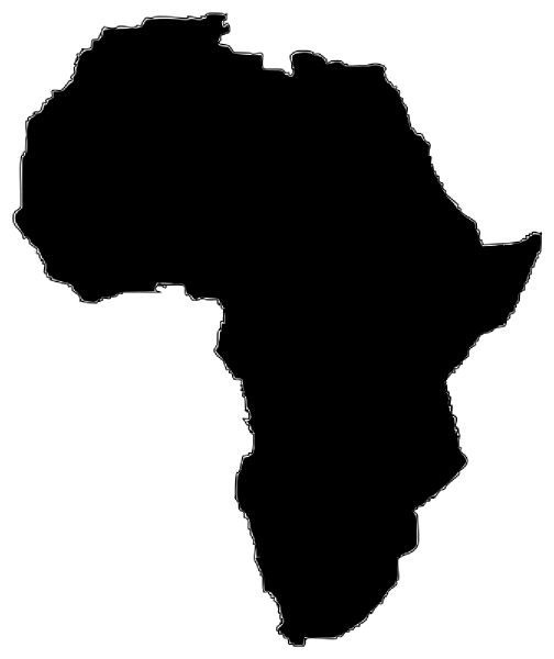 Africa Silhouette clip art - vector clip art online, royalty free 
