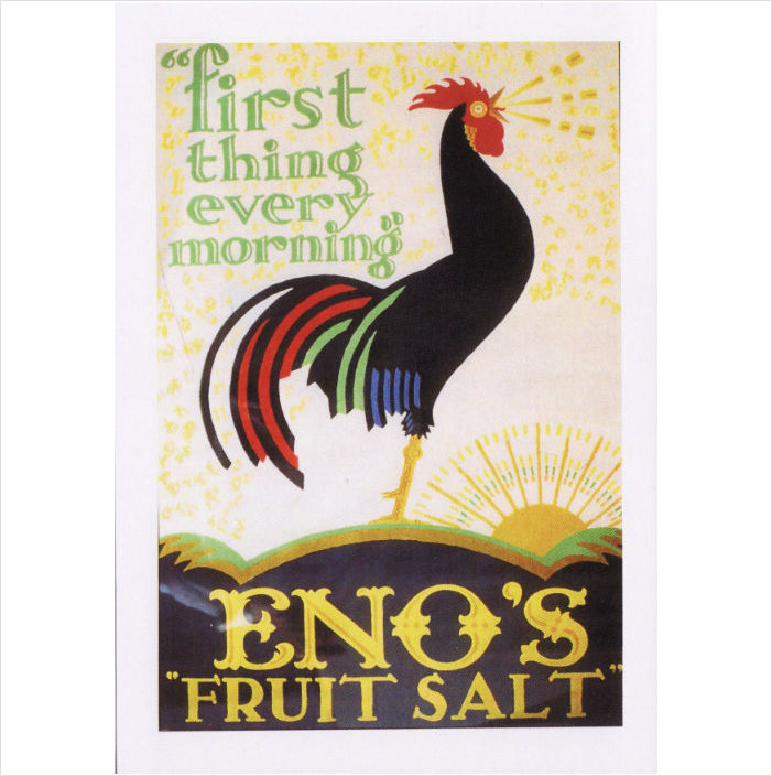Eno’s Fruit Salt Vintage Poster - Rooster Sunrise Advertisement