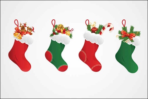 Stuffed Christmas Stockings Clipart Clip Art Library