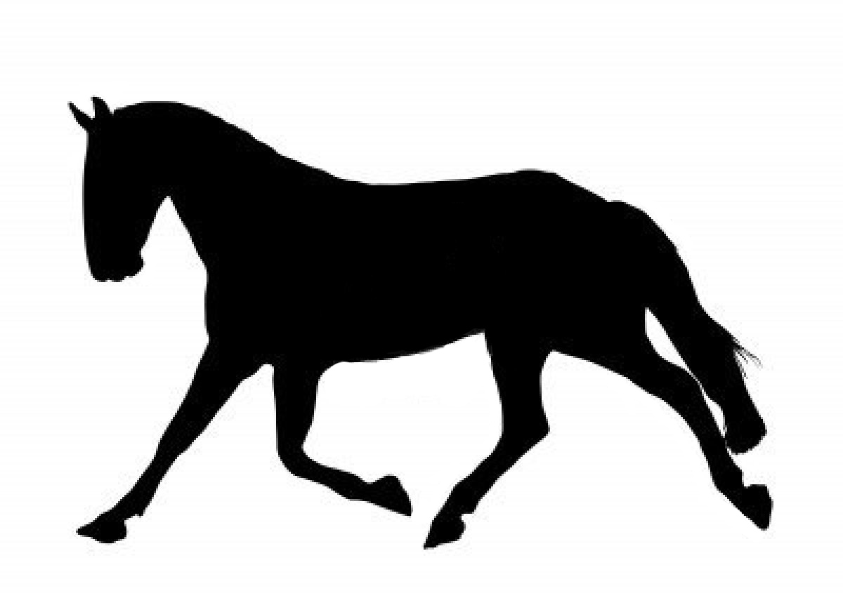 Horse Silhouette Jumping | Shoe Clip Art