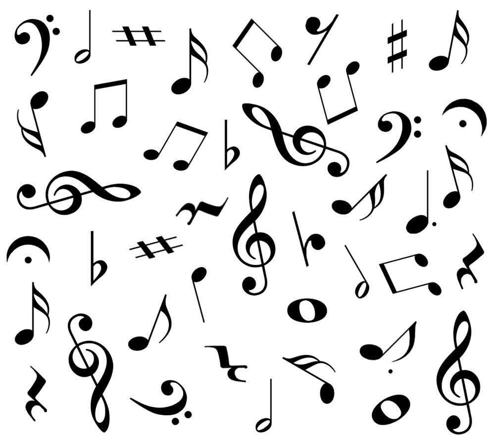 Commonly Used Musical Signs Clipart